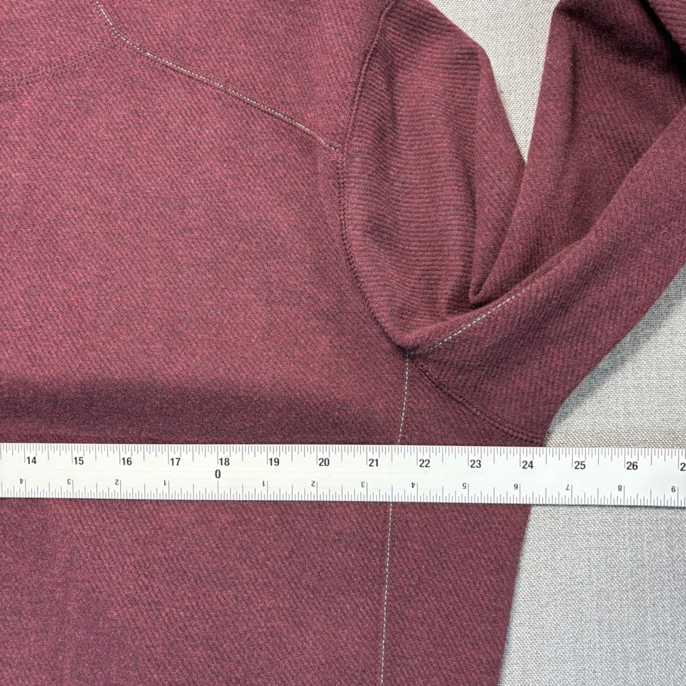 Tommy Bahama Reversible Quarter Zip Pullover Blue Burgundy Mens Large - Picture 8 of 12